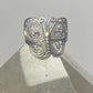 Butterfly ring size 6.75 filigree band sterling silver women girls