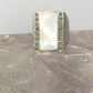 Mother of Pearl ring marcasites  sterling silver women men