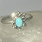 Turquoise ring leaves band southwest sterling silver women girls o