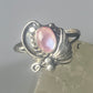 Mother of Pearl ring southwest pinky floral leaves blossom baby children women girls  b