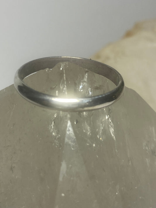 Plain ring wedding band stacker sterling silver women men