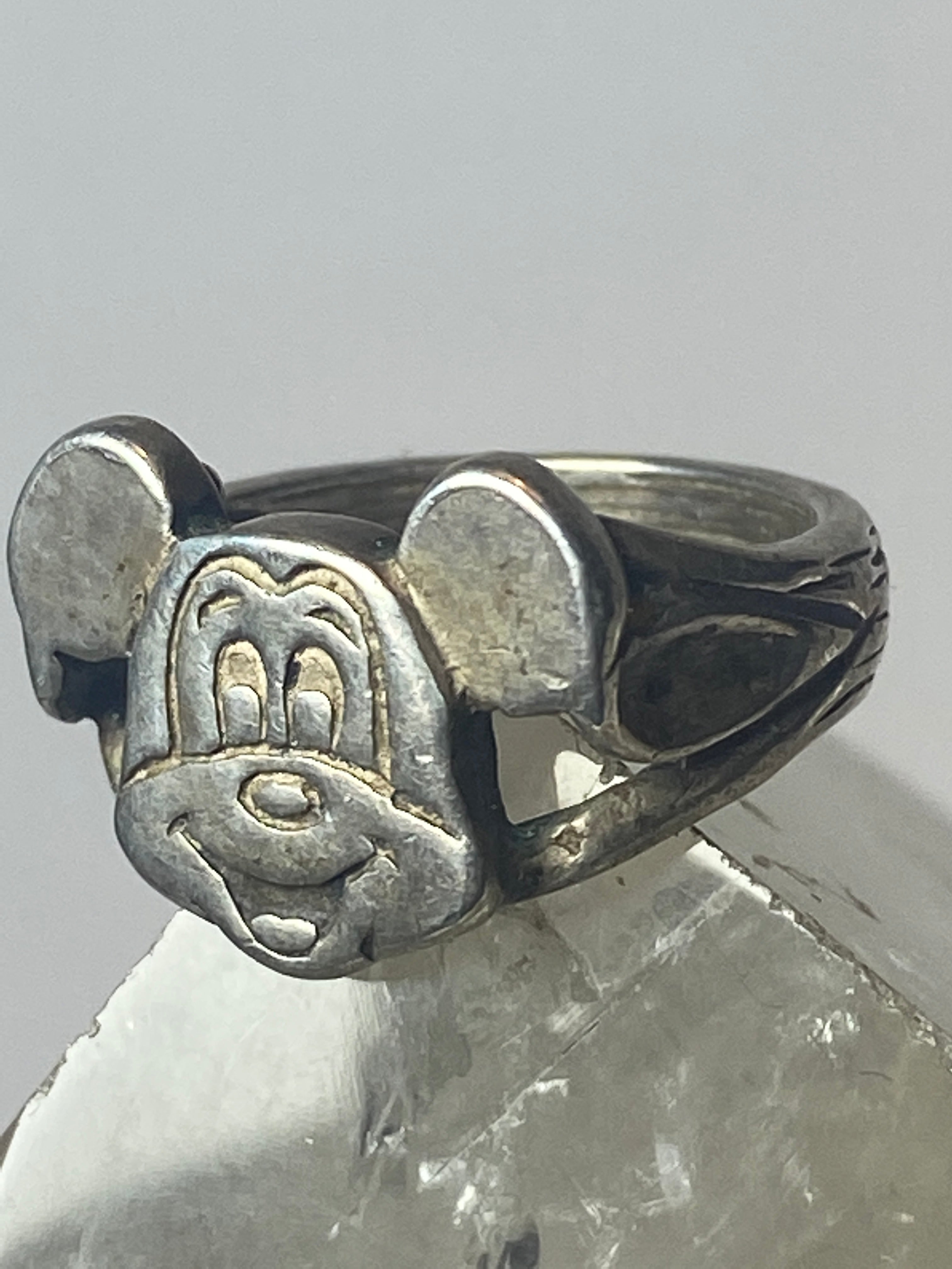 Mickey Mouse ring baby band Disney sterling silver women girls