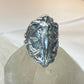 Lady ring size 8.25 art deco  band sterling silver women