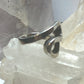 Curve ring size 5.25 wave band southwest sterling silver women girls