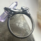 Nude lady ring size 7 with crystal band sterling silver women