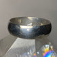 Vintage Plain ring size 7.50 wedding band stacker sterling silver Q