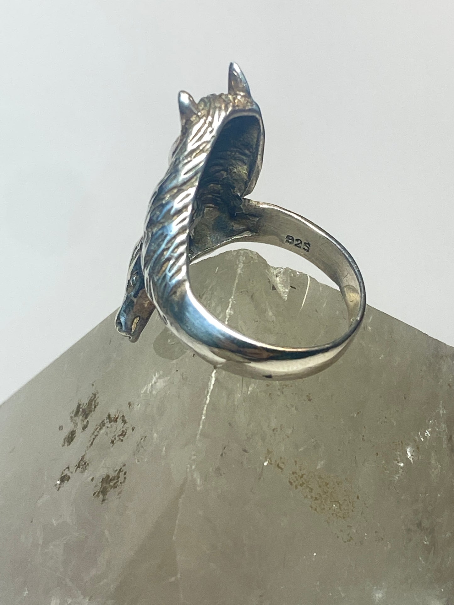 horse ring horses cowgirl pinky band sterling silver women girls