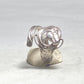 Spoon ring horse band Cowgirl Horseshoe Good Luck Three Leaf Clover sterling silver