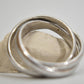Rolling ring three bands sterling silver women girls Size  5.75