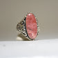 Long Pollack ring Pinkish/Peach southwest sterling silver women