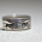 Wolf ring coyote band southwest women pinky sterling silver boys girls
