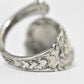 Scorpio Spoon Ring Sterling Silver October Birthday Size 7.50