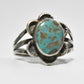 Navajo Ring Turquoise Sterling Silver Girls Size 7.25