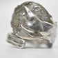 Venus Spoon Ring Naked Lady Goddess Sterling Silver Size 8.2
