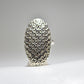 long silver ring textured sterling silver boho women