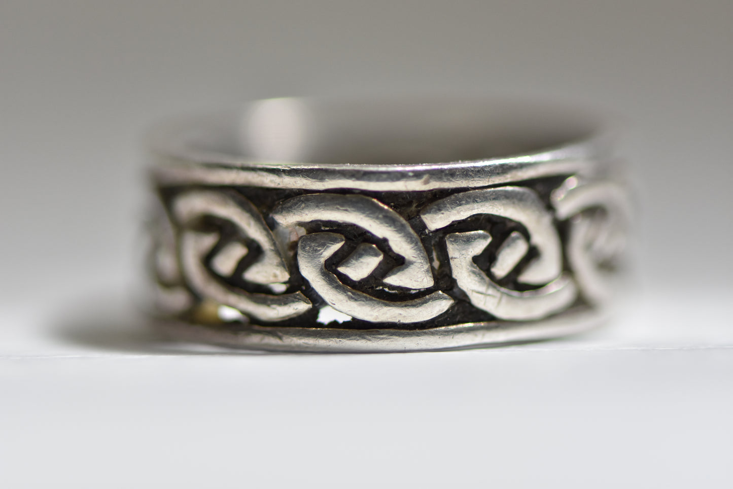 Celtic Band  Size  9.50 Irish knot Ring wedding sterling silver women men