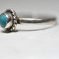 turquoise ring stacker pinky band sterling silver women girls children e
