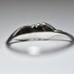 Feather ring Southwest band stacker ring  sterling silver women girls