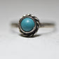 turquoise ring stacker pinky band sterling silver women girls children f