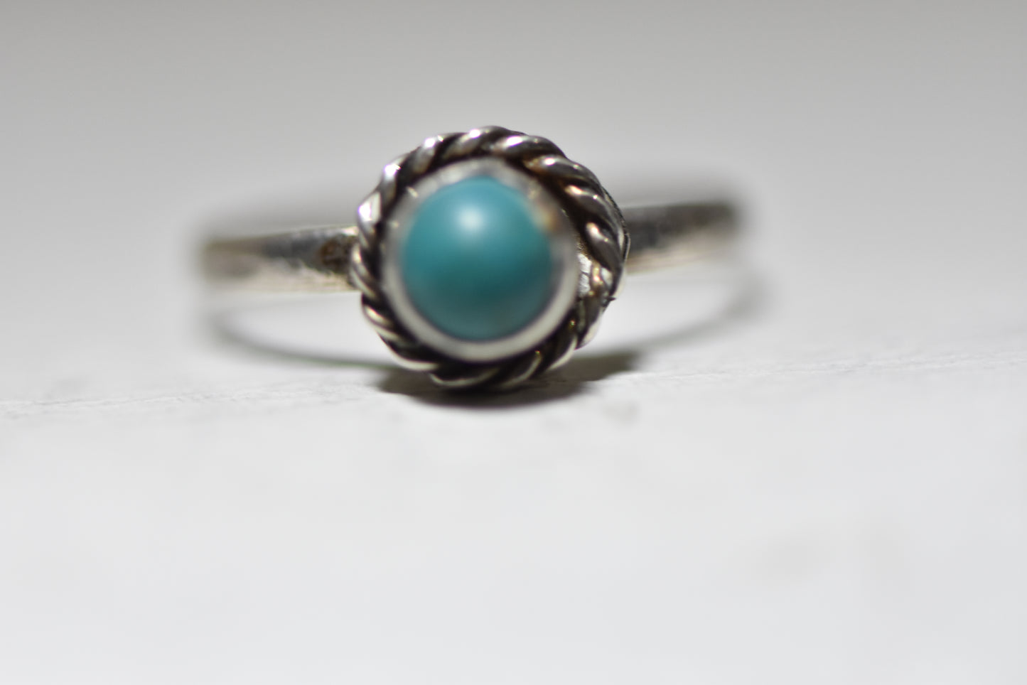 turquoise ring stacker pinky band sterling silver women girls children g