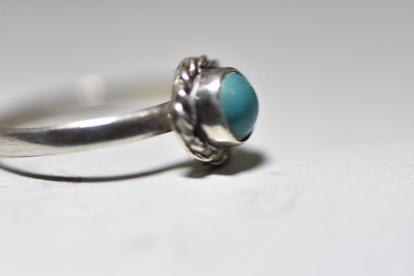 turquoise ring stacker pinky band sterling silver women girls children h