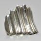 Chunky Ring size 7 Fluted Cigar Band Sterling Silver Women