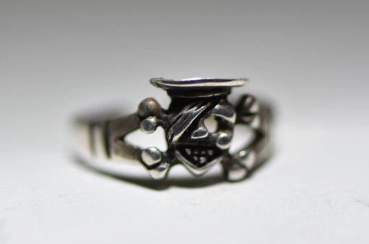 Toe ring pirate band sterling silver women girls