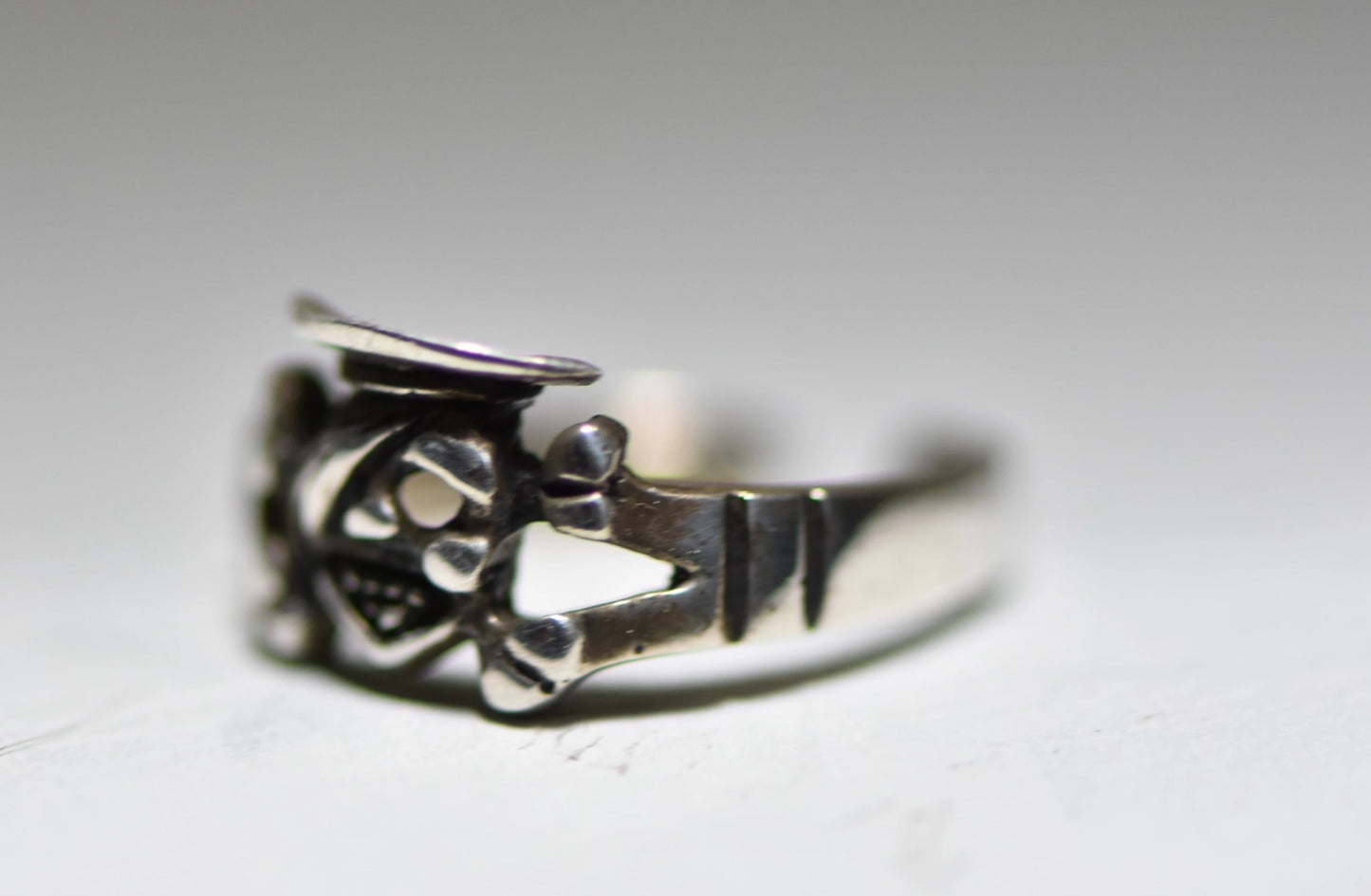 Toe ring pirate band sterling silver women girls