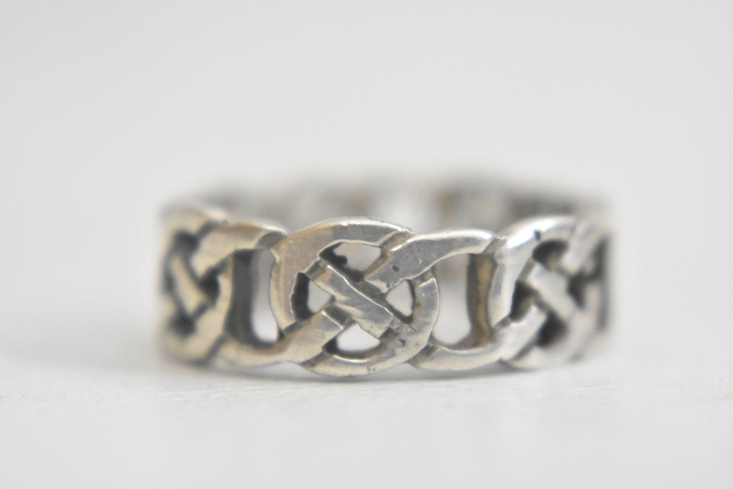 Celtic ring size 7.25 Celtic knot band sterling silver pinky boys girls women Size 7.25