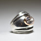 cigar band size 6.50  bulky ring sterling silver women