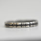 rope ring stacker band slender sterling silver women  Size  6.50