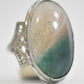 Agate Ring Art Deco sterling silver size 7