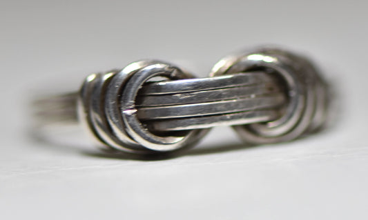 wire wrap ring pinky band sterling silver women girls