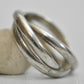 rolling ring three band sterling silver women   Size   5.2