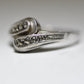 Marcasite Ring stacker wrap band sterling silver women