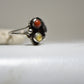 Coral Ring Size 6.50 Mother of Pearl MOP southwest sterling silver women girls