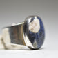 Sodalite ring southwest Mexico pinky band tribal sterling silver women girls