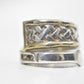 Spoon Ring Vintage Sterling Silver Woven Pinky Band    Size 5.50