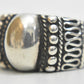 Cigar Band Ring Sterling Silver Size 5.75