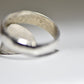 Hammered ring wedding band sterling silver women men