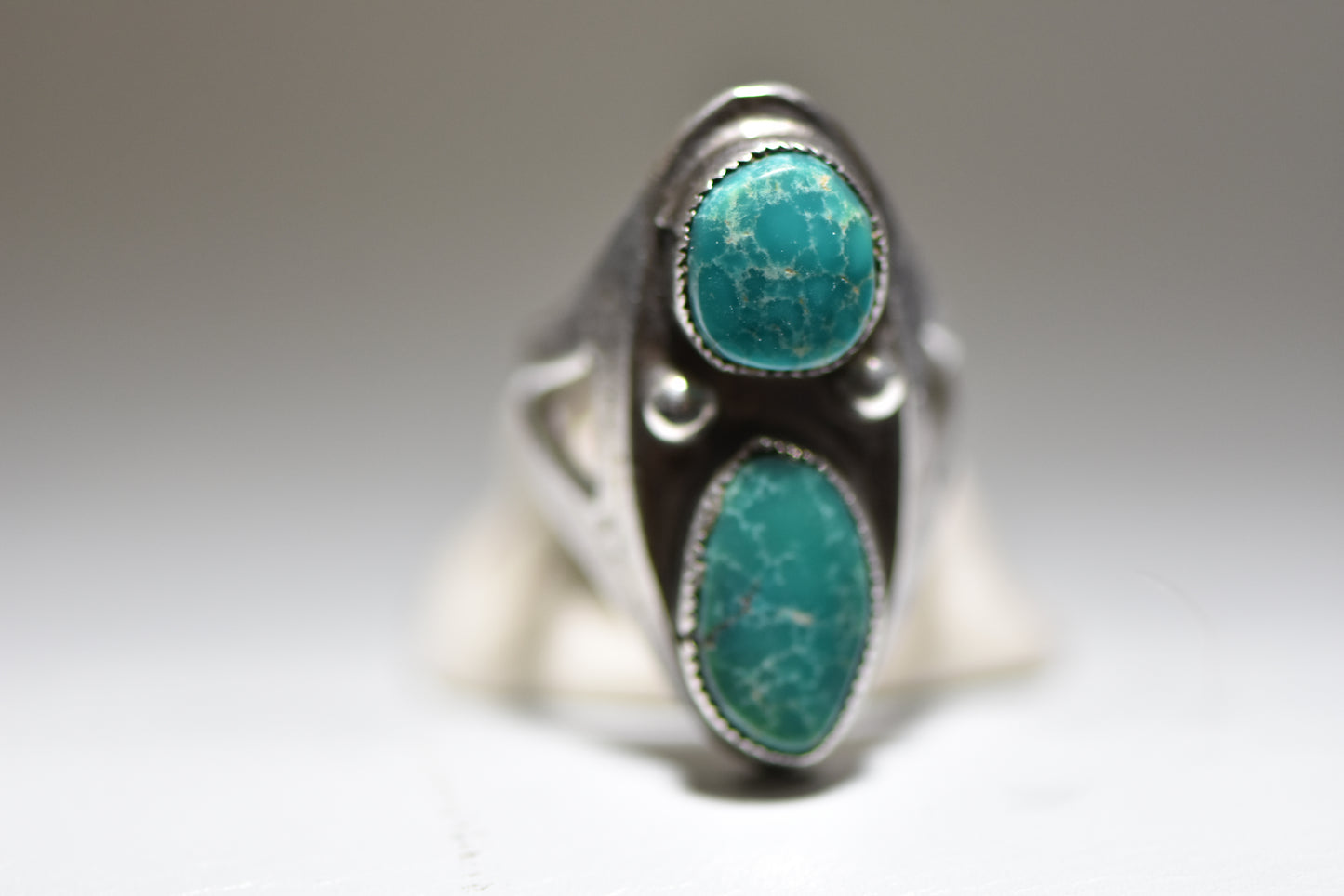 Turquoise ring Navajo southwest sterling silver women men