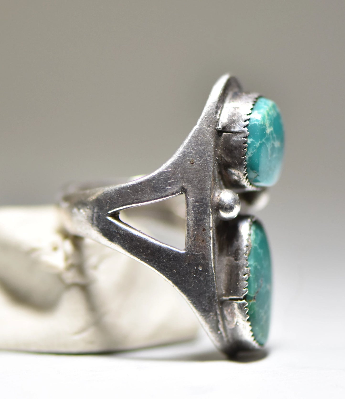 Turquoise ring Navajo southwest sterling silver women men