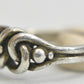 Knot band chain rope ring stacker southwest sterling silver Size 5.75