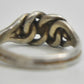 Knot band chain rope ring stacker southwest sterling silver Size 5.75