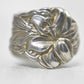 Vintage Spoon Ring Floral Flower Boho Pinky Size 4.25