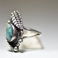 Navajo ring turquoise long pinky sterling silver women girls