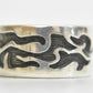 Wave Ring Sterling SIlver Abstract Band Size 8