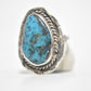 Navajo Turquoise Ring Sterling Silver Southwest Women Size 9.50