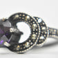 Amethyst Ring Marcasites Sterling Silver Size 6.75