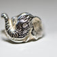 elephant ring pinky band sterling silver women girls